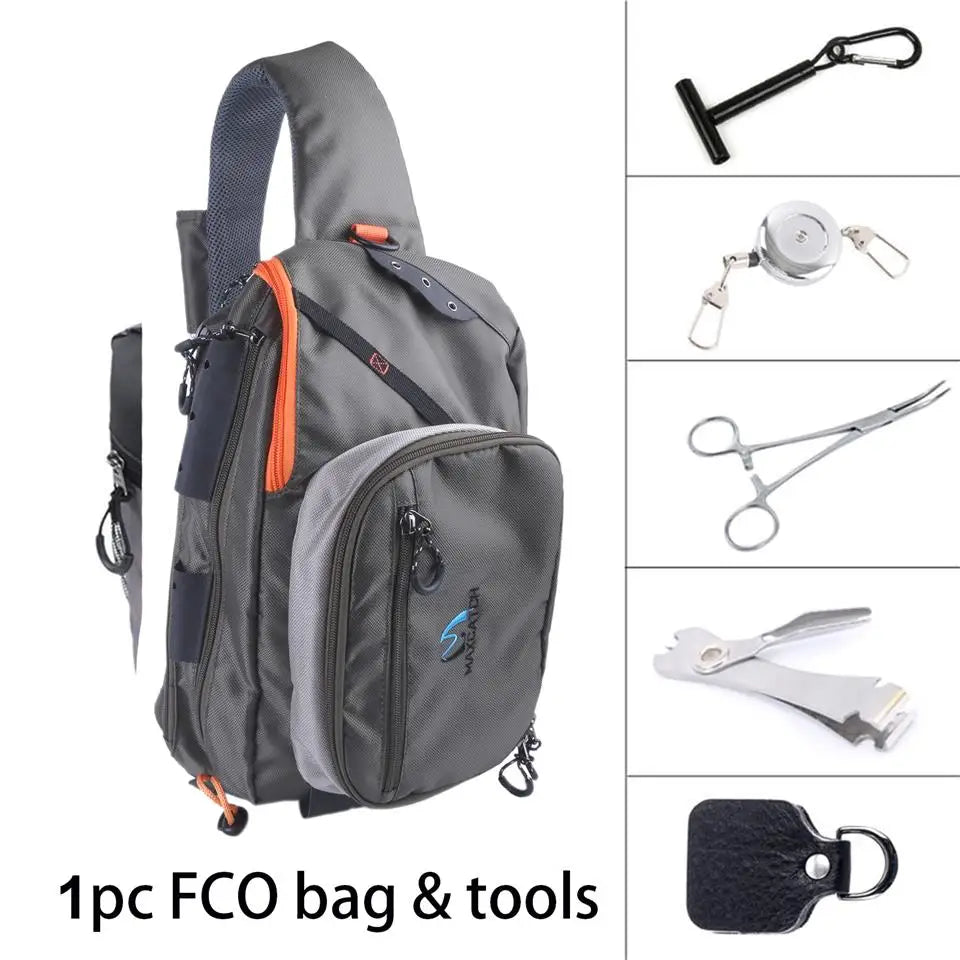 Maximumcatch Fishing Sling Back Pack Outdoorsport Fly Fishing Sling Bag With Fly Patch