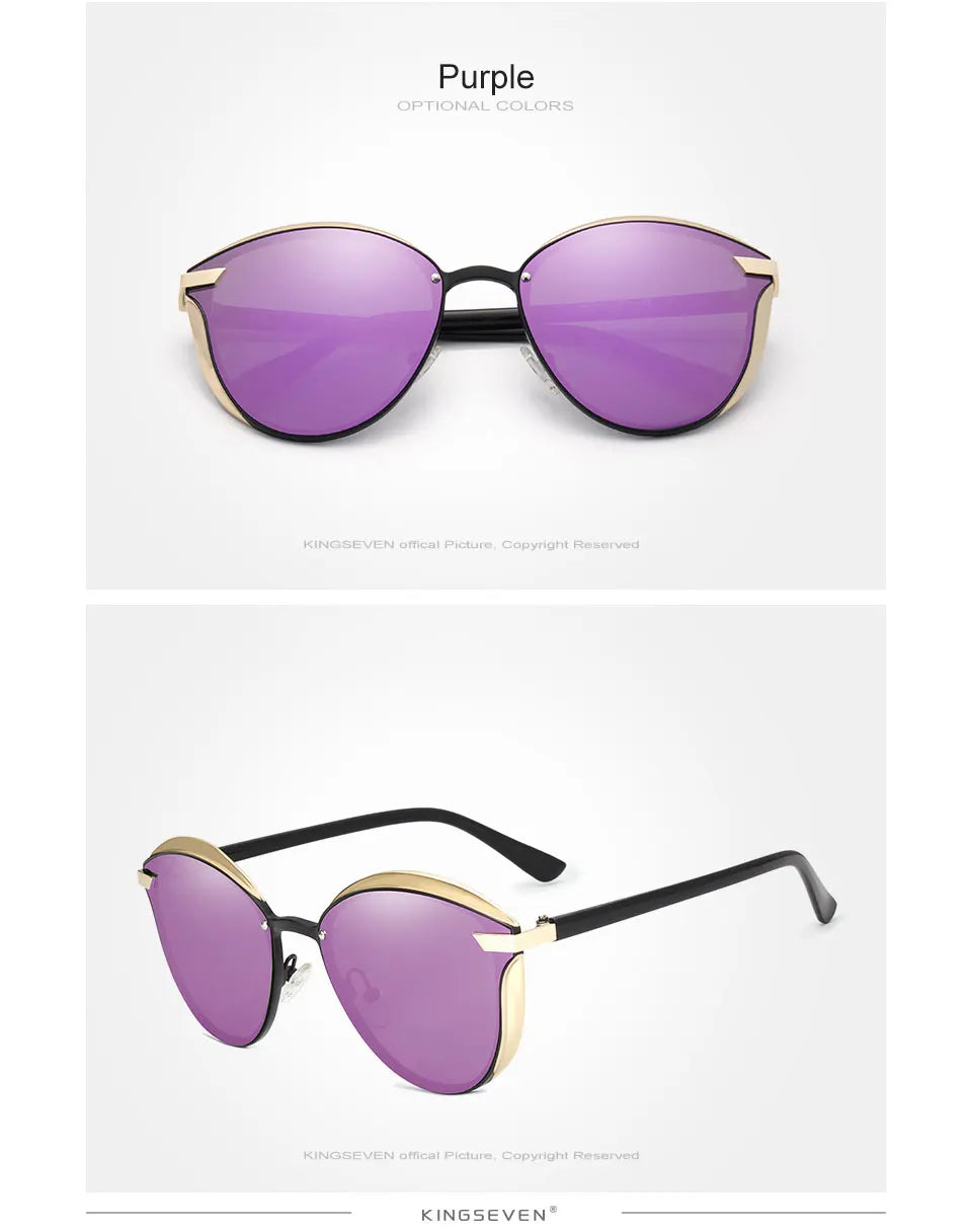 KINGSEVEN Cat Eye Sunglasses Women Polarized Fashion Ladies Sun Glasses Female Vintage Shades Oculos de sol Feminino UV400