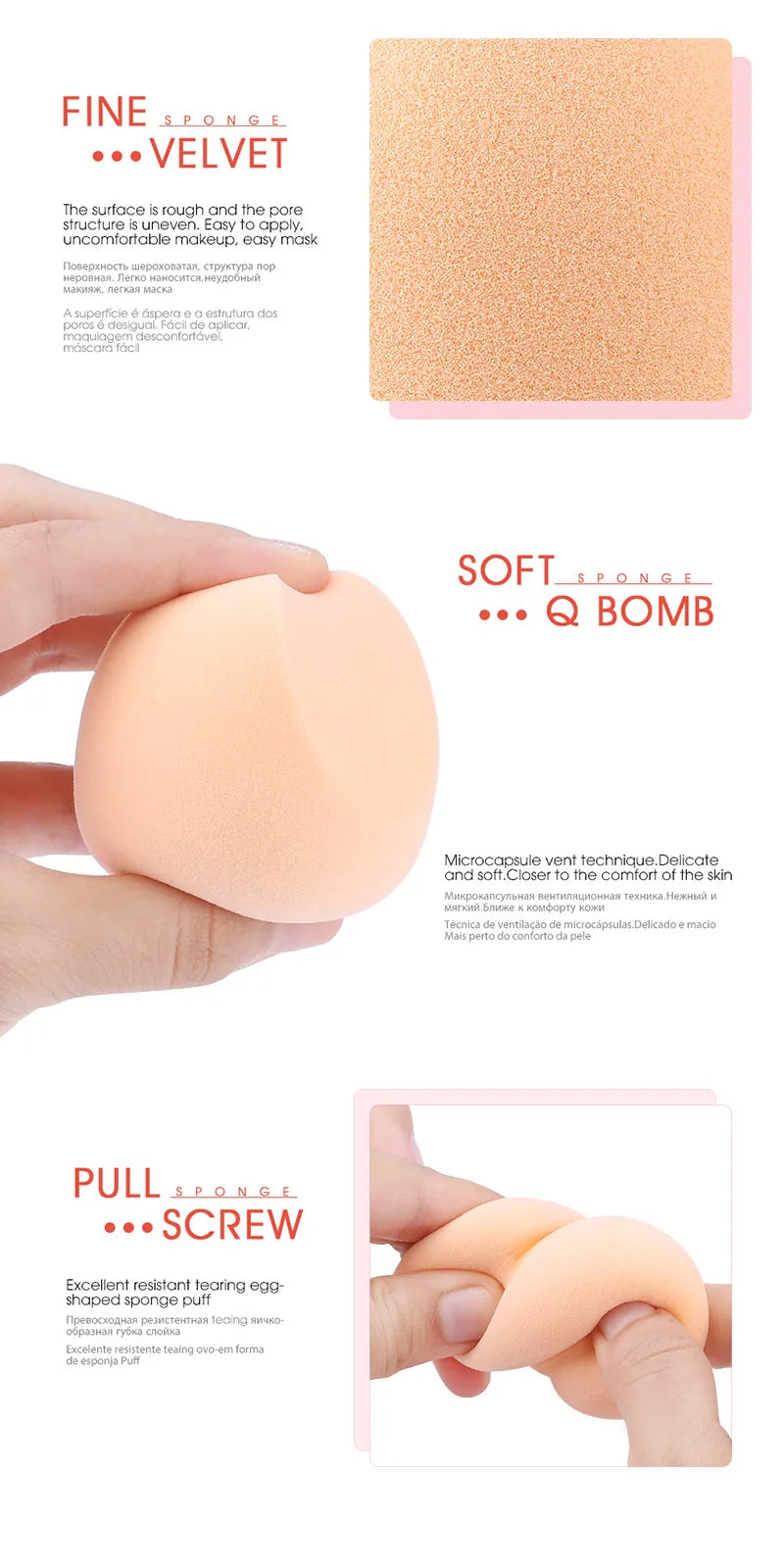 20/50pcs Makeup Sponges Marbling Water-drop Shape Foundation Concealer Sponge Wet and Dry Mix Powder Cosmetic Puff Make Up Tools