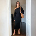Factory Hot Sale Women's Off-Shoulder Dress - Solid Color Elegant Mermaid Gown, Party Evening Dress with Fish Tail Hem OEM