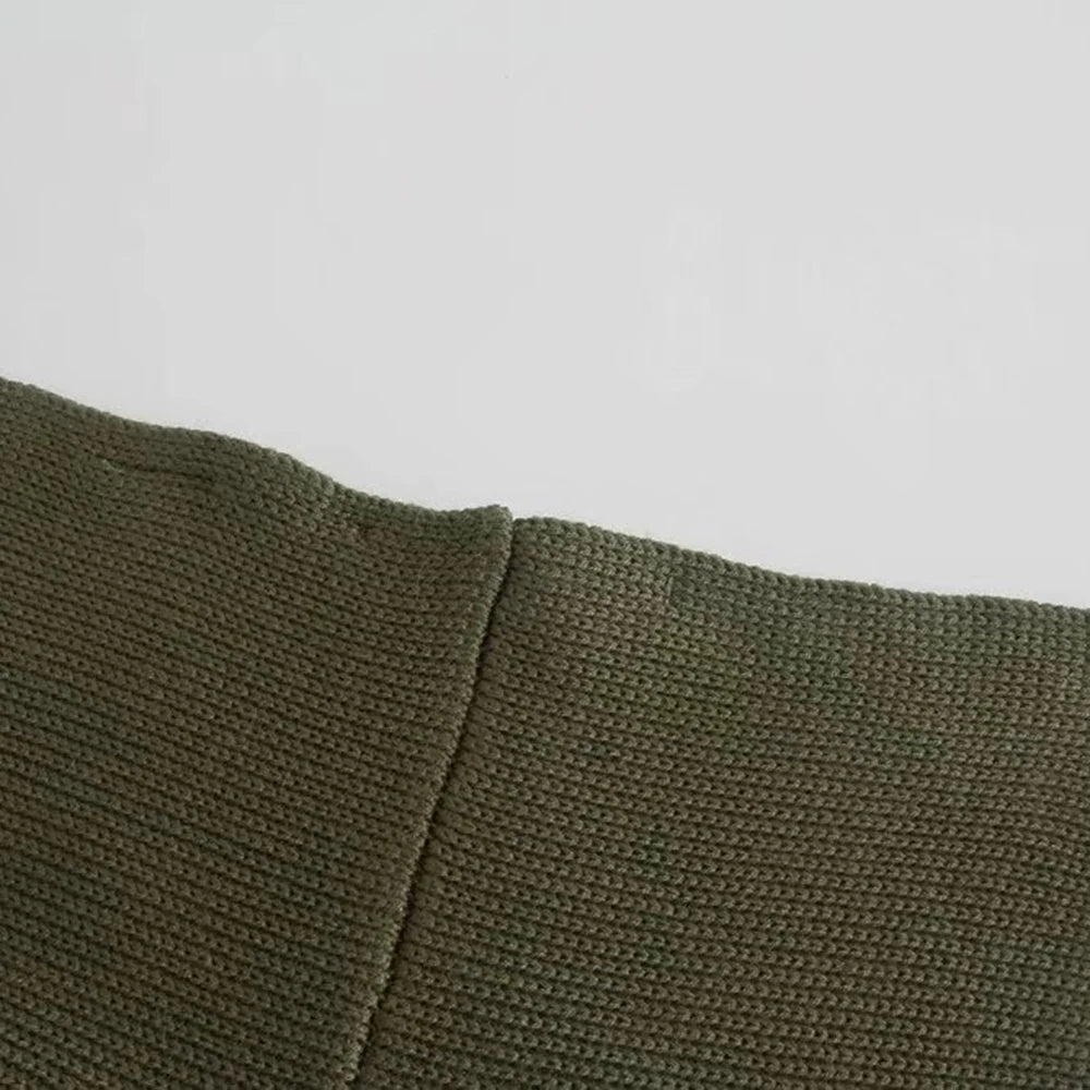 Knitted Skirt Suits For Women Two Piece Set Women Skirt Zipper Solid Color Tops High-Waisted Mini Skirt 2021 Women Knitted Suit