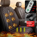 12/24V Heated Car Seat Cover 30‘ Fast Heating Seat Cushion Universal Car Seat Heater Thicken Lengthen Widen Flannel Heating Pad
