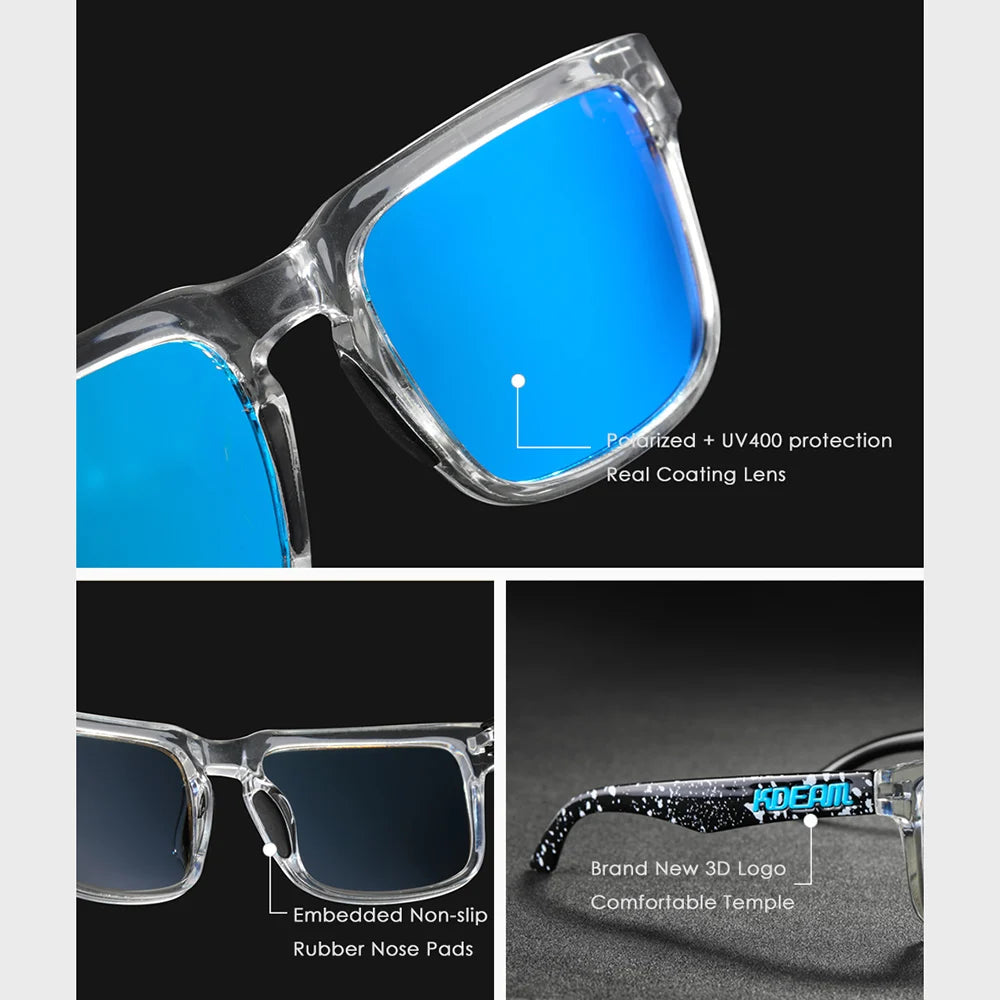 KDEAM Men's Square Sunglasses