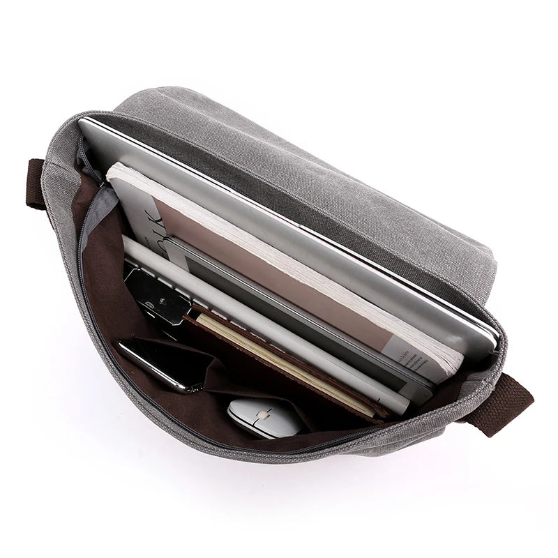 KVKY Brand Men's Shoulder Bag High Quality male Messenger Bag man canvas Travel CrossBody Satchels Business handbags