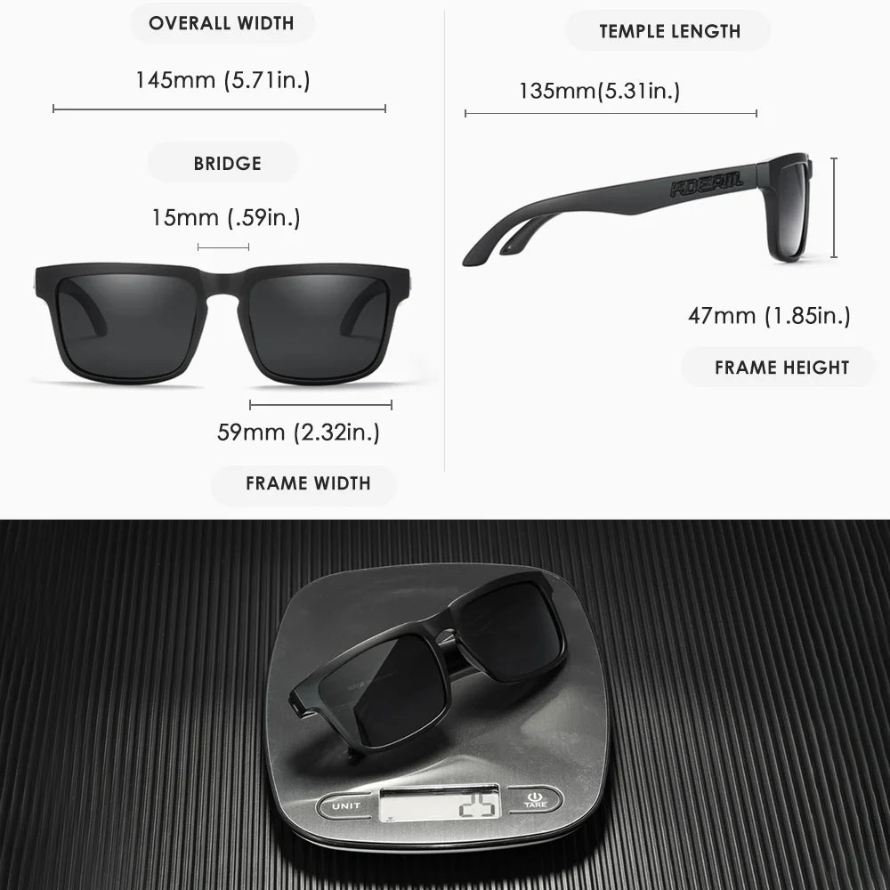 KDEAM Men's Square Sunglasses