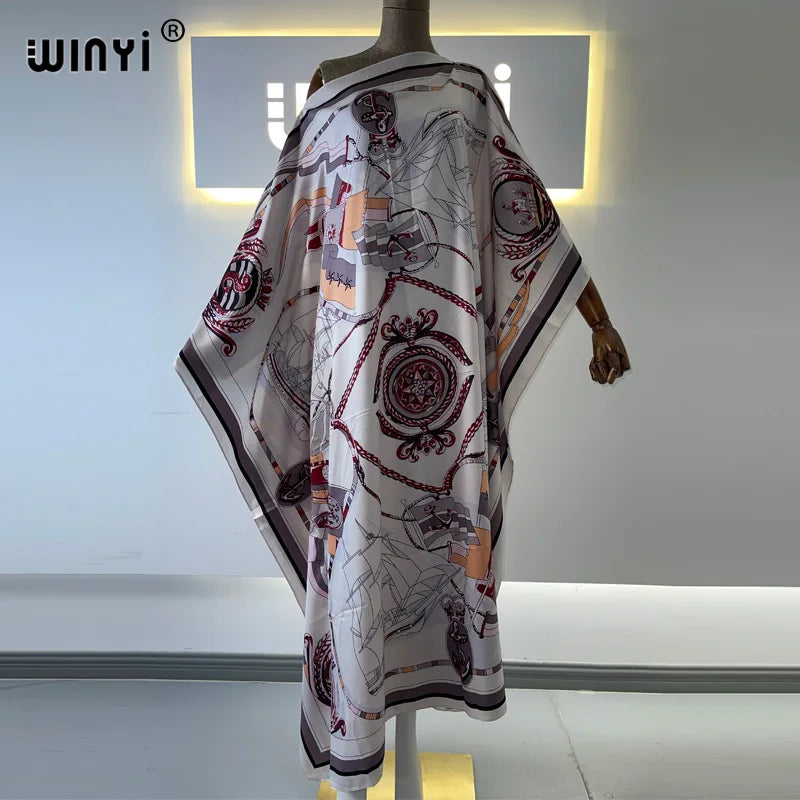 Fashion Design Loose Dress Batwing Maxi Long Femme Vestidos Summer Autumn Party Elegant Dress