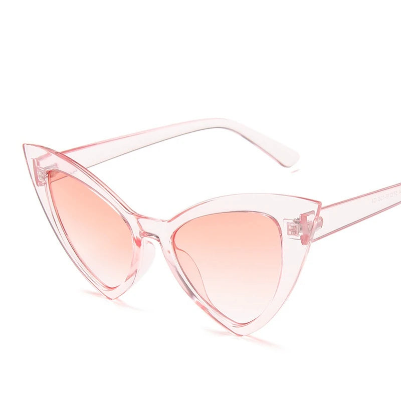 Vintage Cat Eye Sunglasses for Women – Oversized Retro UV400 Shades