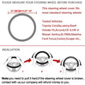 Car Steering-Wheels Cover 38cm 15" For Suzuki Alivio/Ciaz Baleno Celerio Jimny SX4 S-Cross Grand Vitara Aerio Kizashi Liana