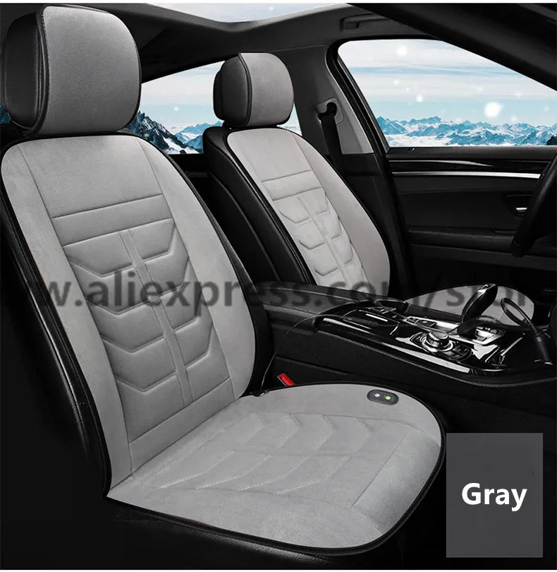 2019 new car heating cushion winter single seat warm car electric double car seat cushion 12v car with winter tweezers