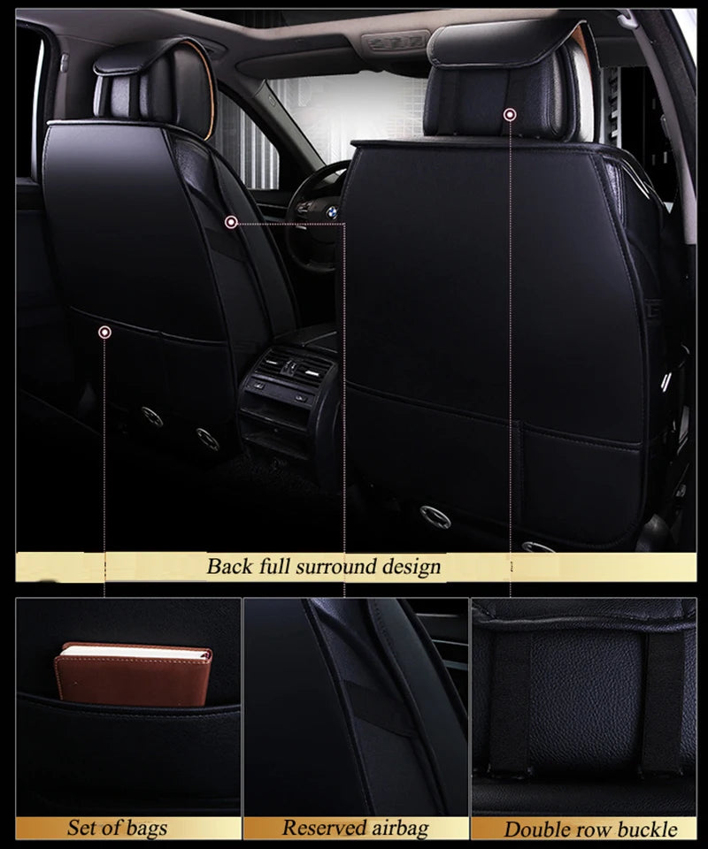Leather Universal Car Seat Covers for Suzuki all model swift grand vitara liana liana forenza ignis Kizashi Alivio accessories