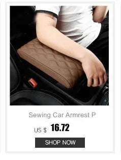 HOT Car Neck Pillow PU Leather Lumbar Waist Support For Seat Memory Backrest Headrest Cushion Auto Gadget Accesorios Interior