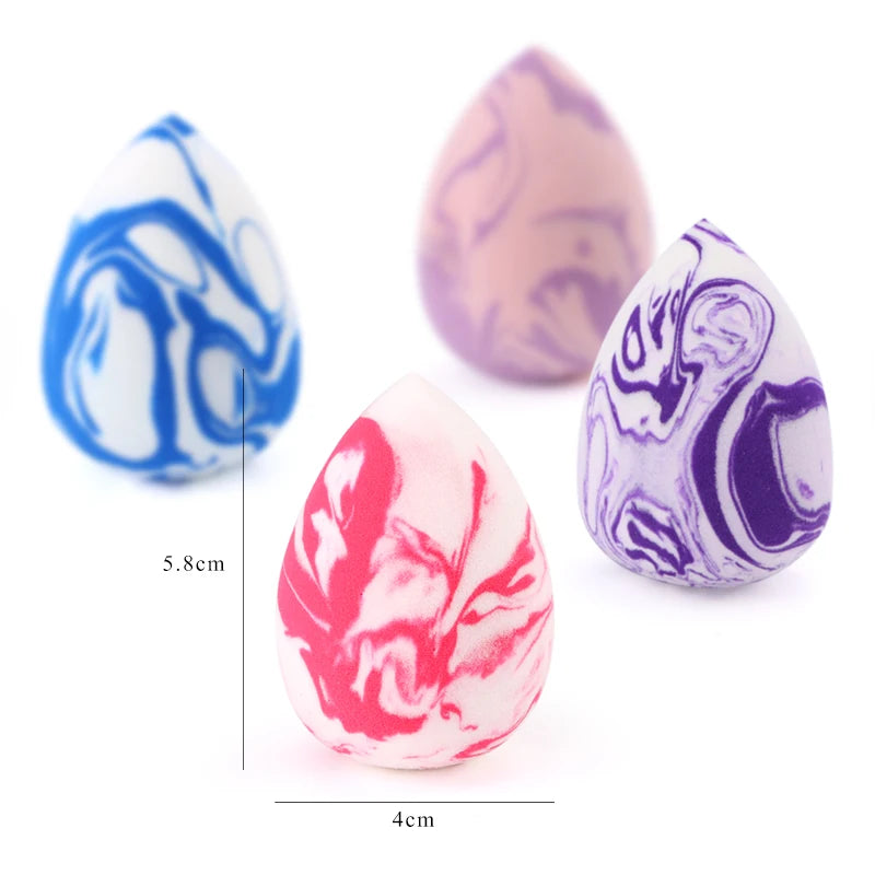 20/50pcs Makeup Sponges Marbling Water-drop Shape Foundation Concealer Sponge Wet and Dry Mix Powder Cosmetic Puff Make Up Tools