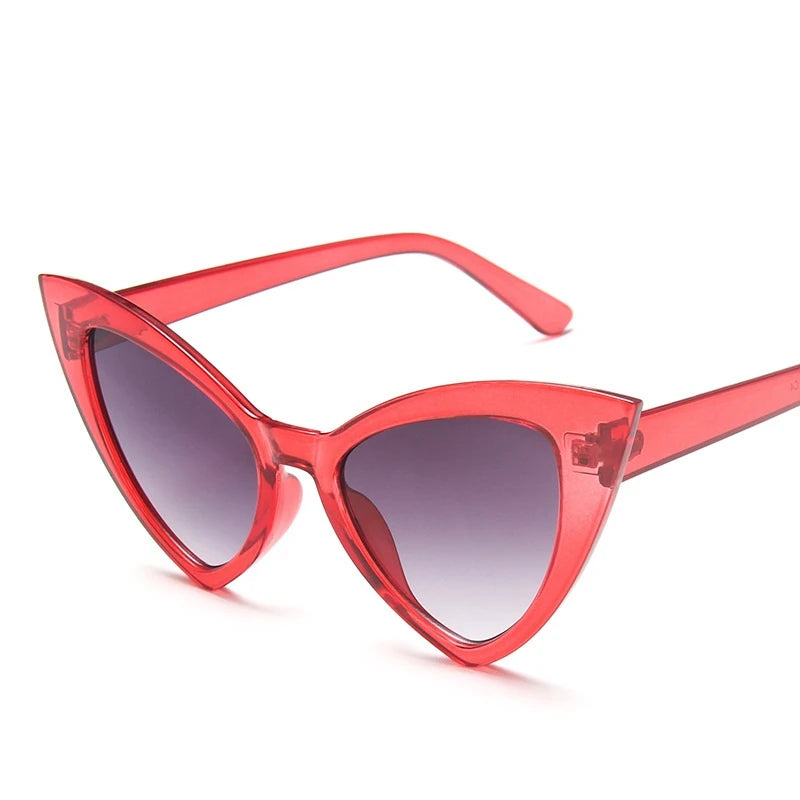 Vintage Cat Eye Sunglasses for Women – Oversized Retro UV400 Shades