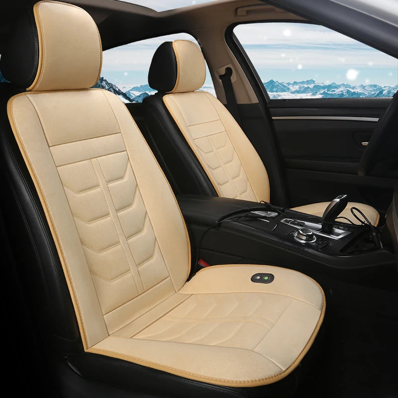 2019 new car heating cushion winter single seat warm car electric double car seat cushion 12v car with winter tweezers