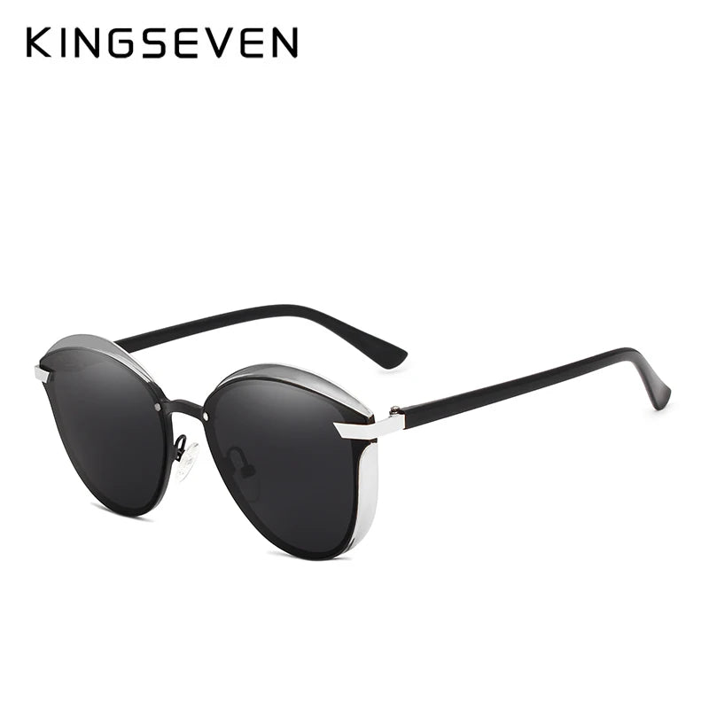 KINGSEVEN Cat Eye Sunglasses Women Polarized Fashion Ladies Sun Glasses Female Vintage Shades Oculos de sol Feminino UV400