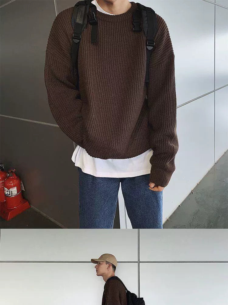 Men Sweaters Winter Fashion Pullovers Knitted Sweater Jumper