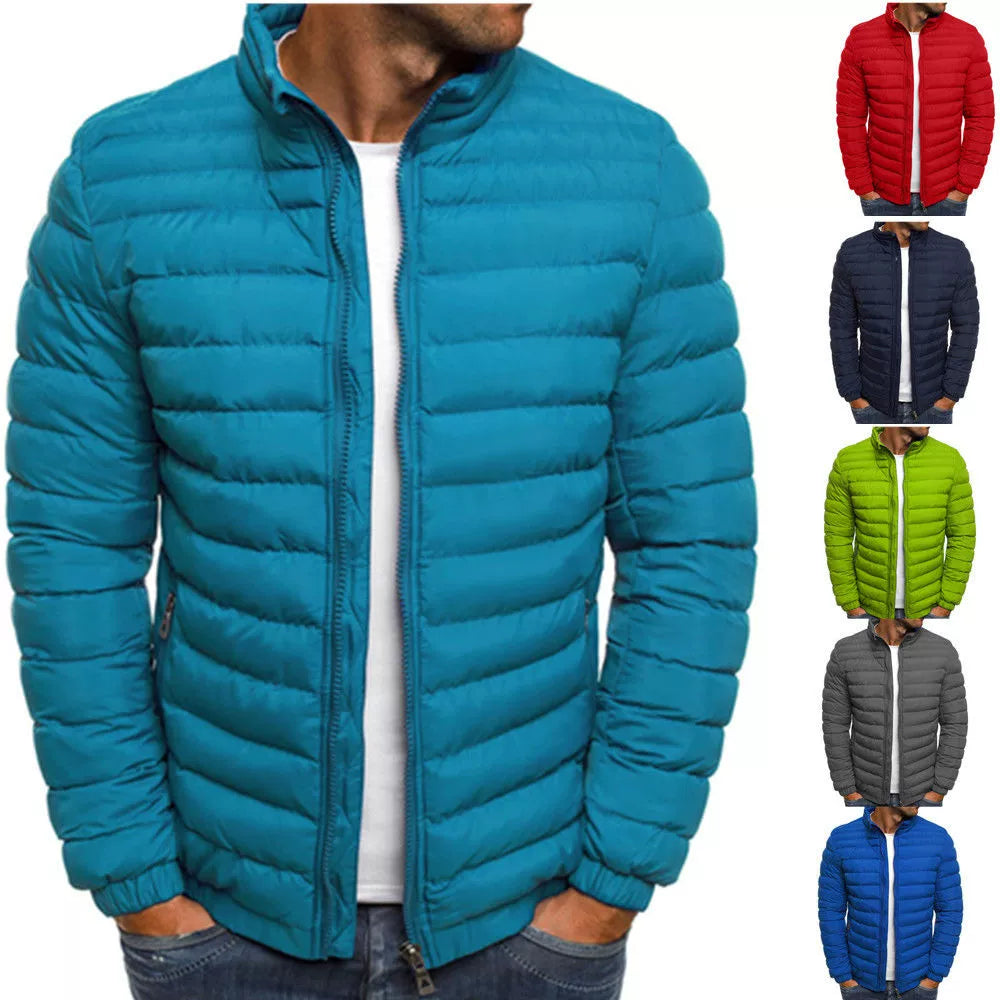 Men's Lightweight Warm Coat Cotton-Padded Jacket Winter