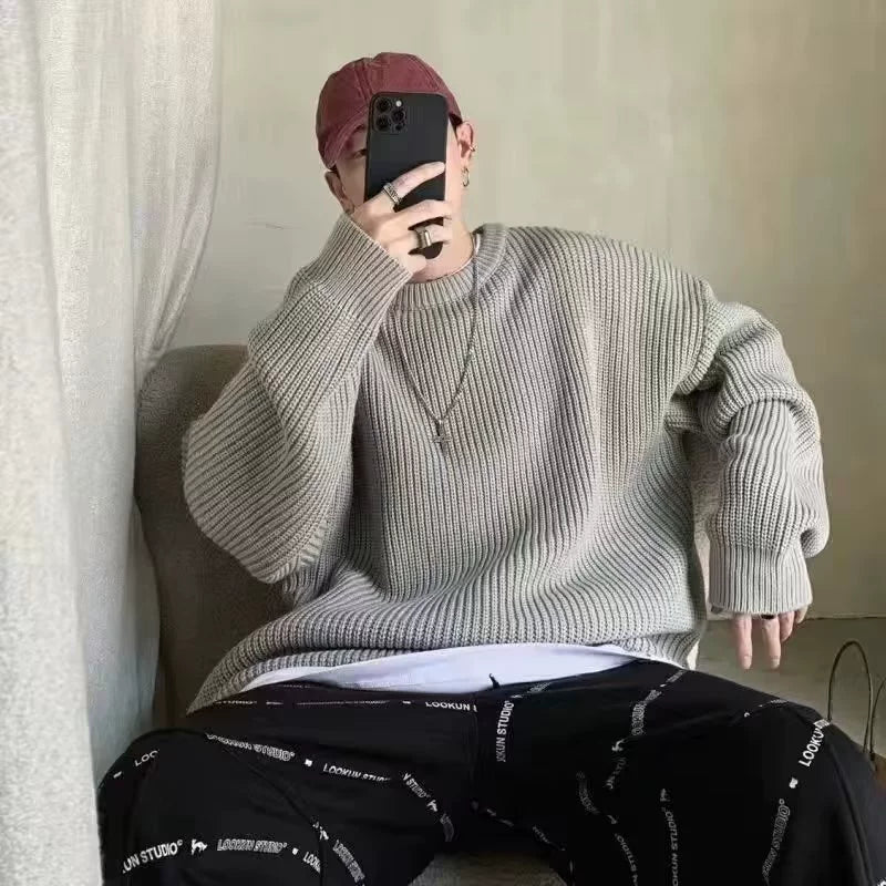 Men Sweaters Winter Fashion Pullovers Knitted Sweater Jumper