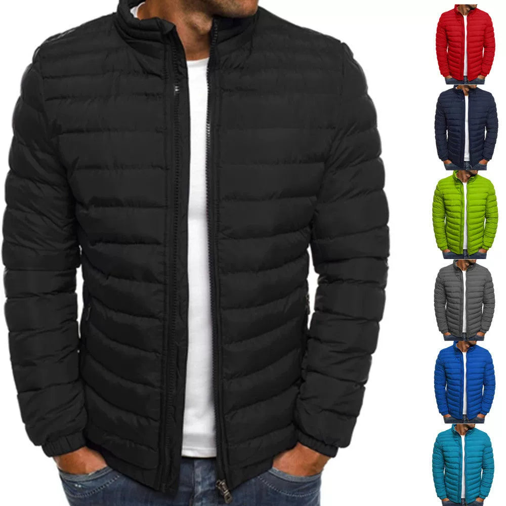Men's Lightweight Warm Coat Cotton-Padded Jacket Winter