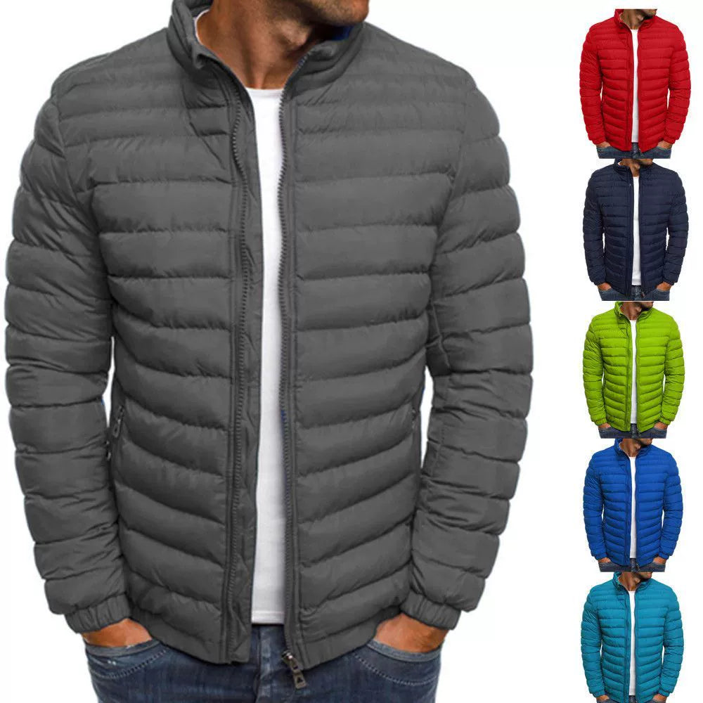 Men's Lightweight Warm Coat Cotton-Padded Jacket Winter
