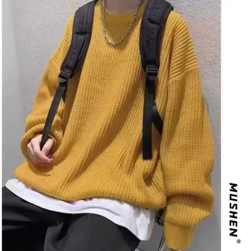 Men Sweaters Winter Fashion Pullovers Knitted Sweater Jumper
