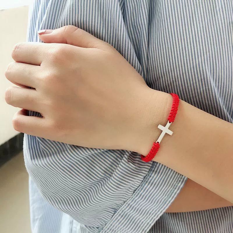 INS Pair of Black Engraving Is Possible Woven Bracelets