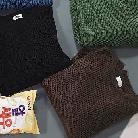 Men Sweaters Winter Fashion Pullovers Knitted Sweater Jumper