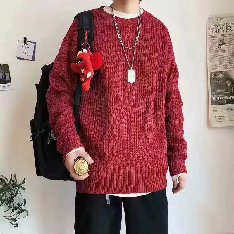 Men Sweaters Winter Fashion Pullovers Knitted Sweater Jumper