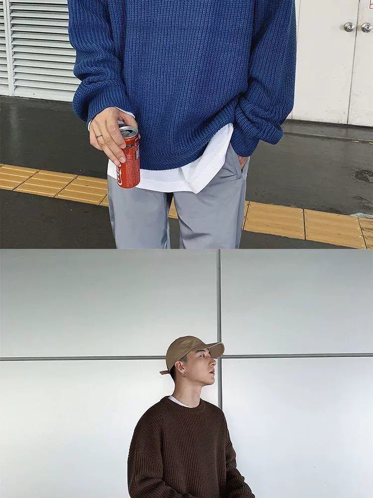 Men Sweaters Winter Fashion Pullovers Knitted Sweater Jumper