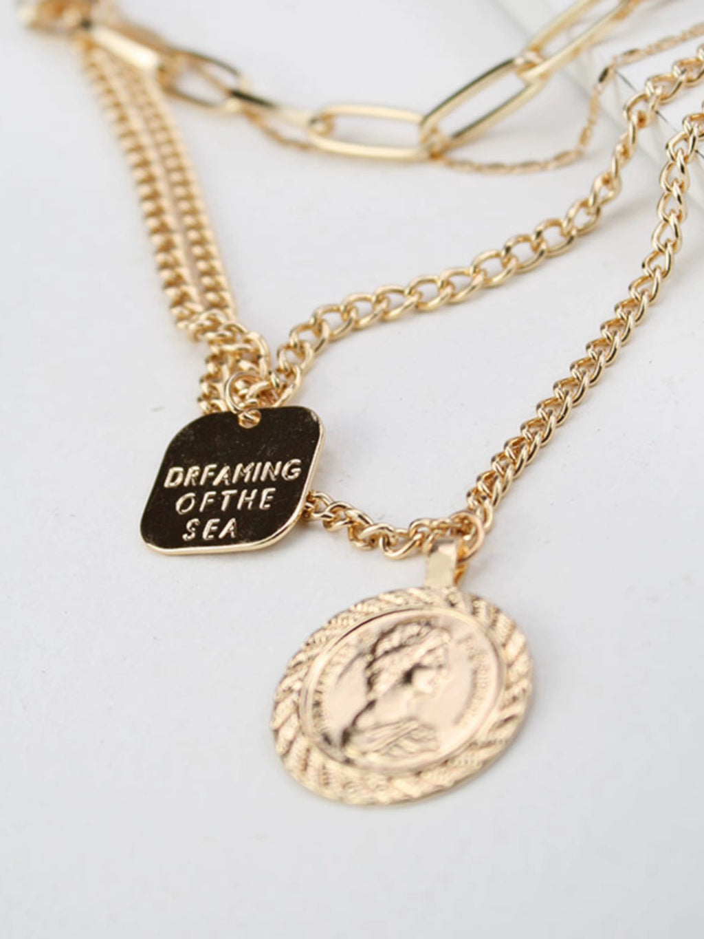 INS Women's Fashion Personality Hipster Metal Necklace