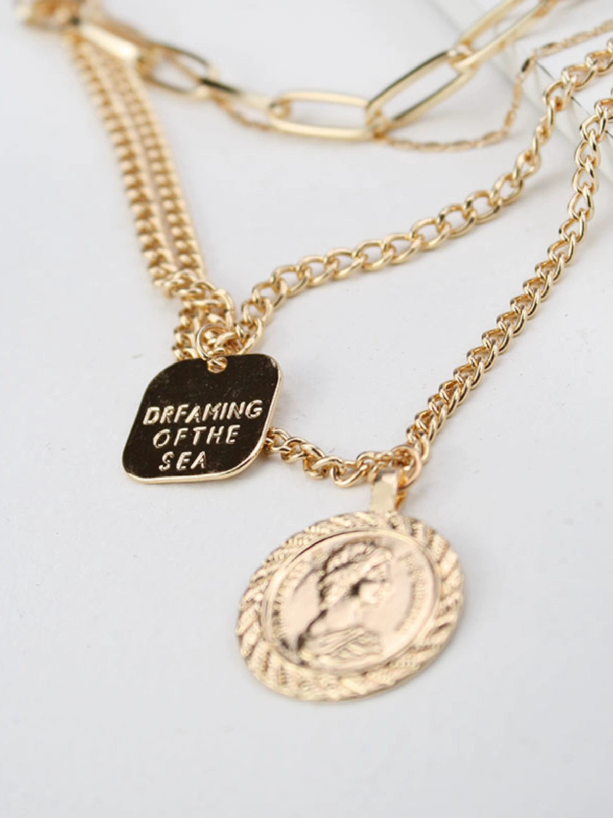 INS Women's Fashion Personality Hipster Metal Necklace