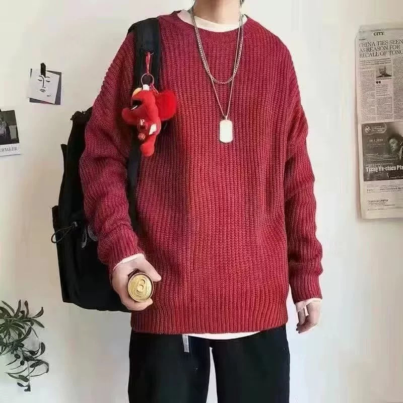 Men Sweaters Winter Fashion Pullovers Knitted Sweater Jumper