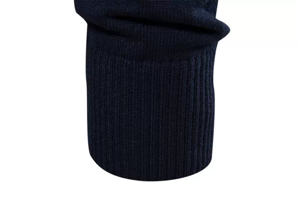 Business Stand Collar Pullover Knitted Sweater