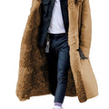 Men's Winter Fur Padded Jacket Winter Faux Fur Thickened Jacket for Men