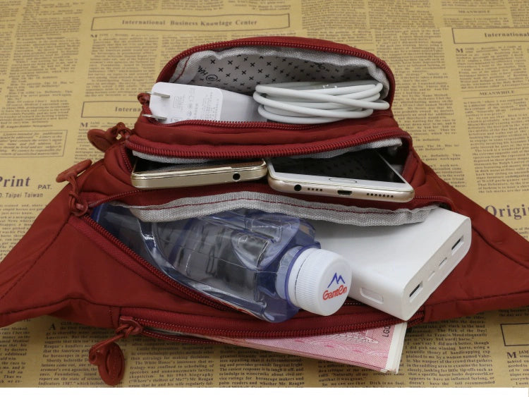 Unisex Waist Bag Multi-Functional Large Capacity Water Repellent Outdoor Sports Mobile Phone Wallet Oxford Cloth Cashier Bag