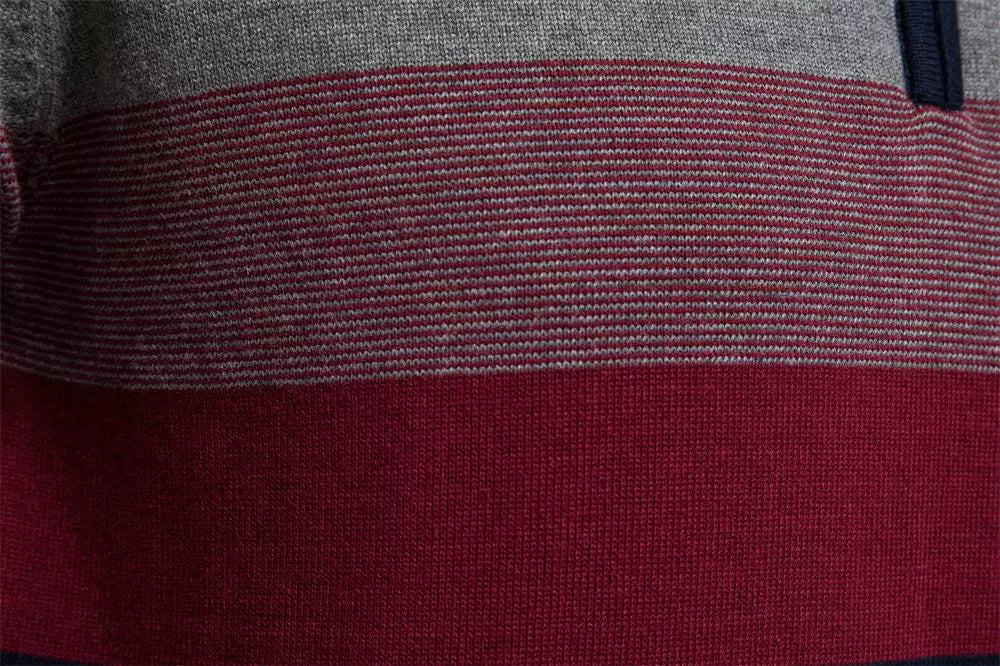 Business Stand Collar Pullover Knitted Sweater