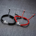 INS Pair of Black Engraving Is Possible Woven Bracelets