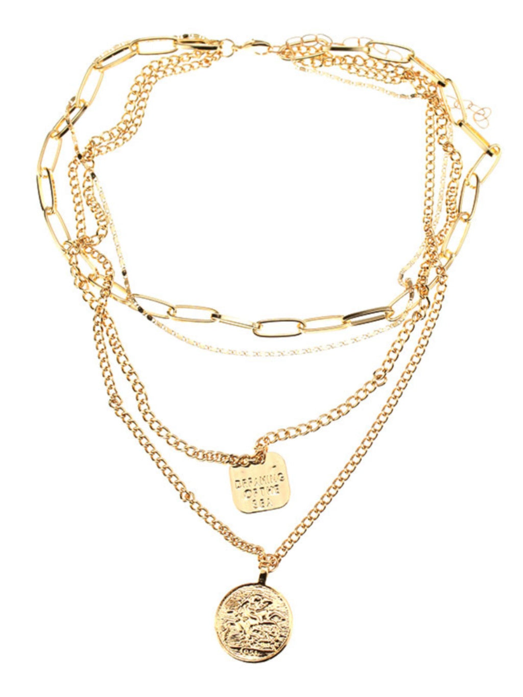 INS Women's Fashion Personality Hipster Metal Necklace