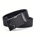 Men's Belt Metal Automatic Buckle Brand Men's High-Quality Belt Famous Brand Luxury Work Business Belt