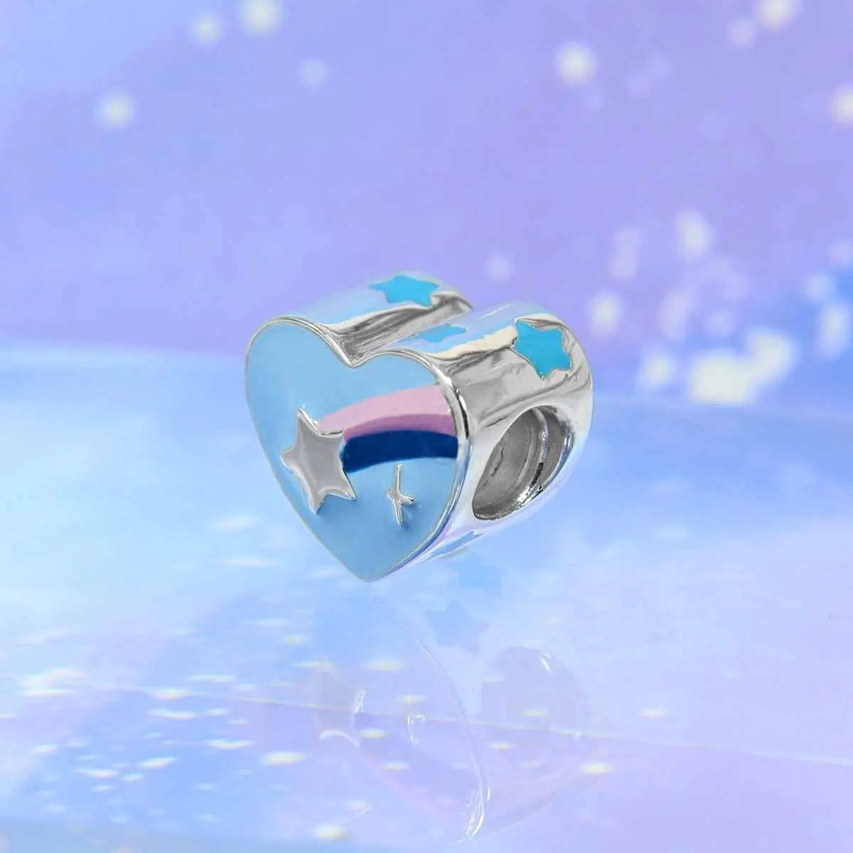 925 Sterling Silver House Star Moon Colorful Heart Pendans Beads Diy Fit Original Pendant Charm Bracelet Necklace Women Jewelry