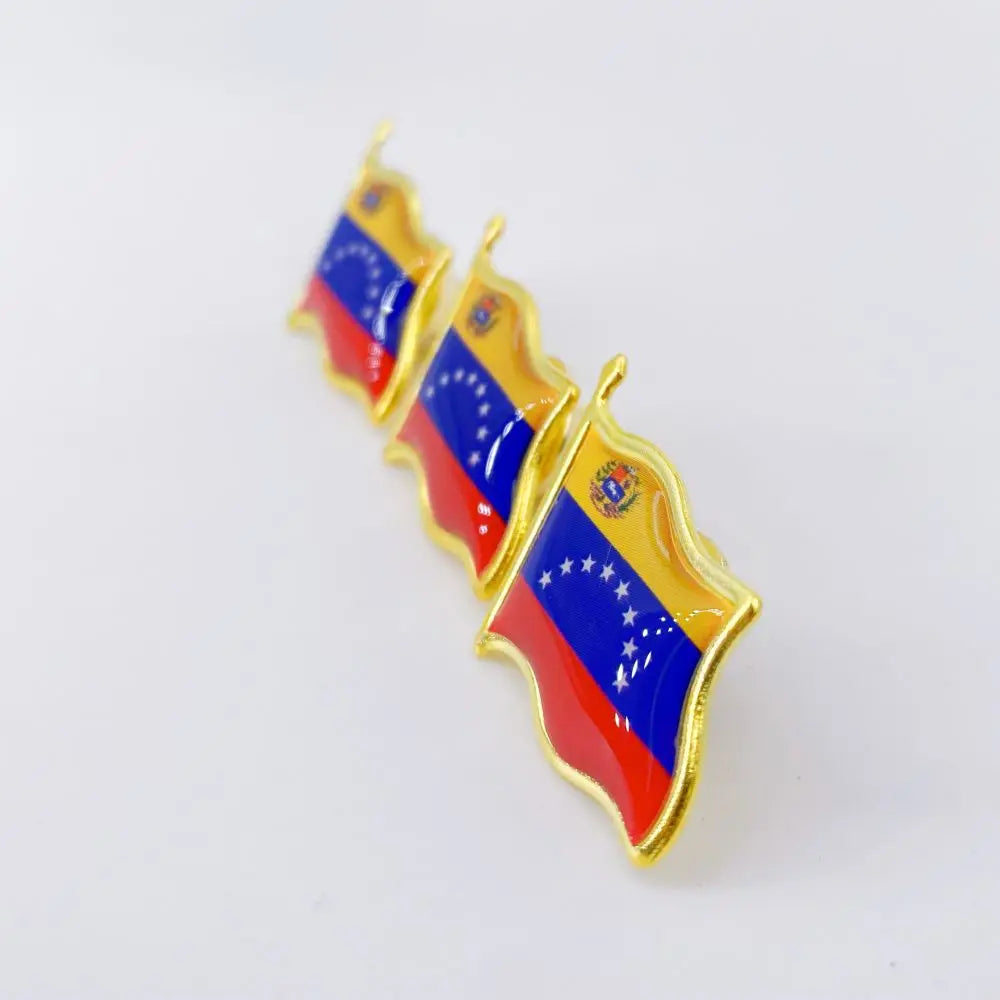 Venezuela Flag Lapel Pin - Enamel Metal National Badge | World Travel Souvenir Gifts for Men & Women | Country Flag Patriotic Br