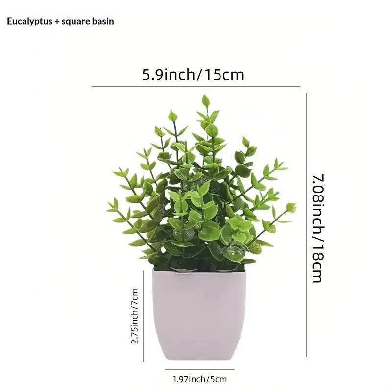 Artificial Potted Plants With Lifelike Foliage And No Maintenance