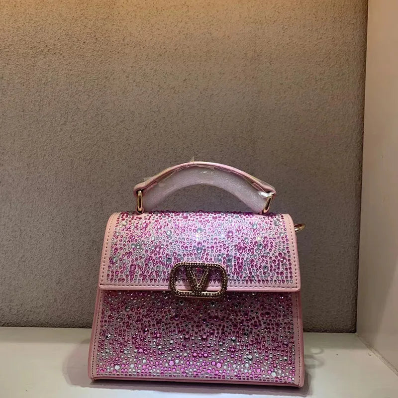 High-End Luxury Brand Women's Leather Crossbody Bag Famous Designer Popular Classic Collection Ladies