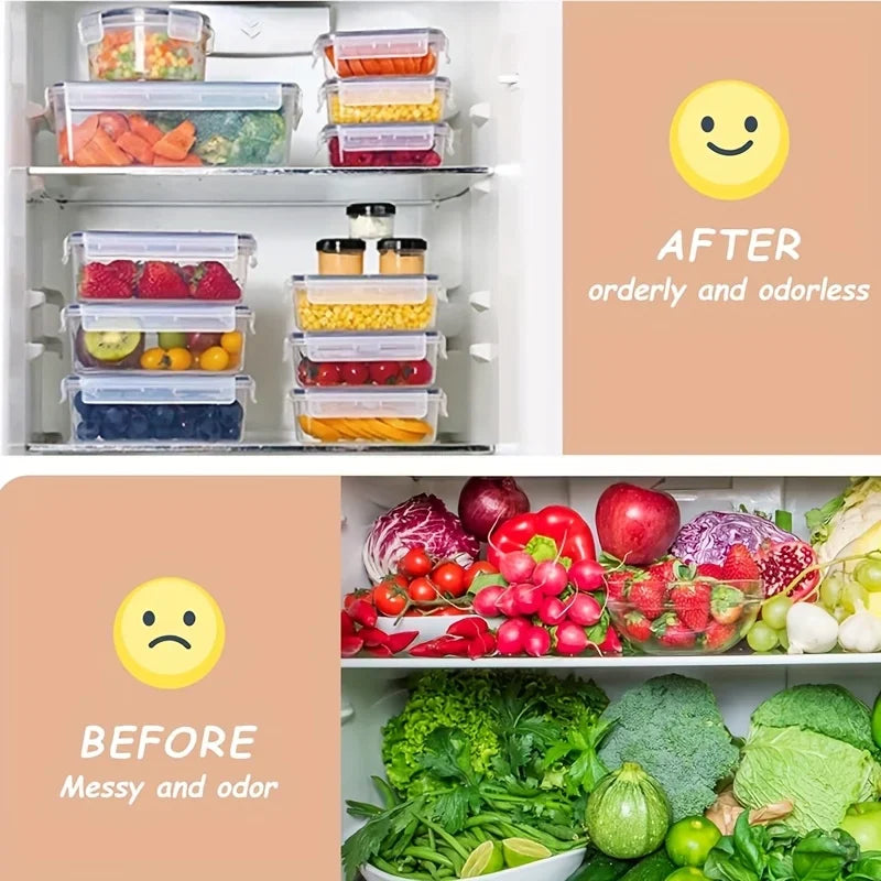 48-Piece Leakproof Food Storage Containers Set, BPA-Free, Stackable Meal Prep, Easy-Snap Lids, Includes Labels & Marker