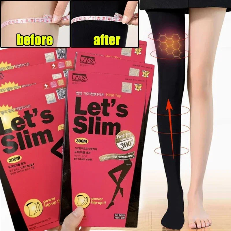 Varicose Veins Fat Calorie Burn Leg Shaping Stovepipe Socks Women Slim Tights Compression Stockings Pantyhose Foot Care Socks