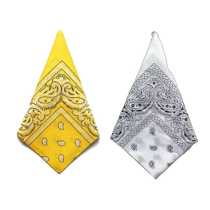 1/2pcs Hip Hop Bandana Man Women Fashion Outdoor Headbands Hair Band Wrist Wraps Hair Scarves High Quality Hair Accessories