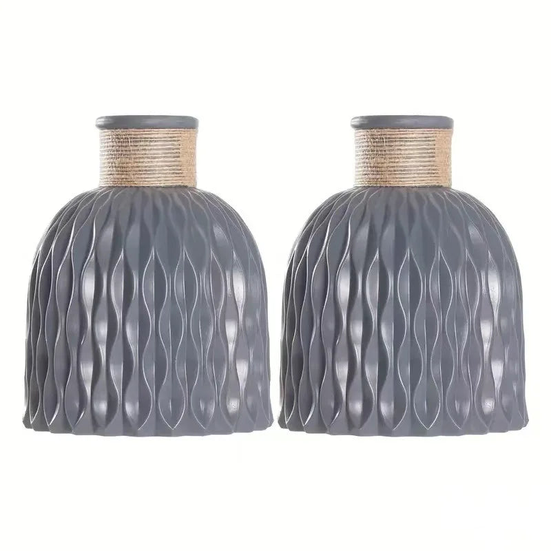 Plastic Flower Vase, Faux Ceramic Vase For Home Decoration