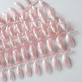 120pcs Nude Pink Gradient Press on Nails Ultra-Tender Almond Gel False nails Simple Full Cover Pink White French Fake Nail Tips#