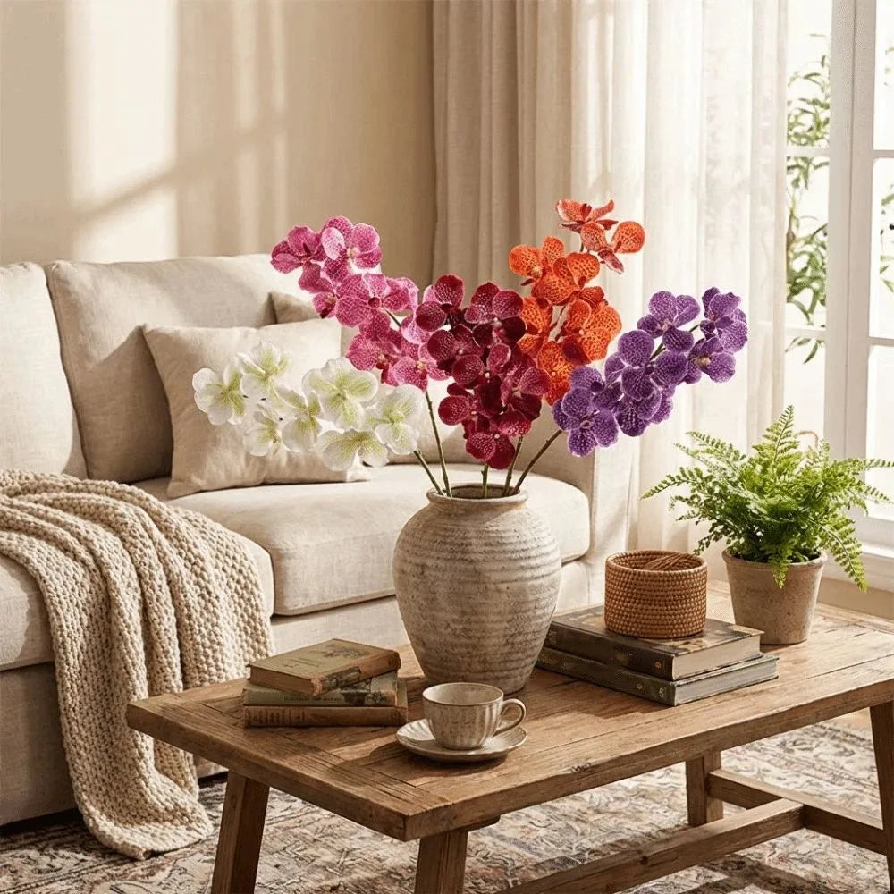 Real Touch Orchids Floral Arrangements Realistic Fake Flower