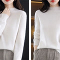 Womens Sweaters 2023 New Fashion Turtleneck Sweater Women Soft Knitted Ladies Sweater Winter Tops Pullover Jumpers Ladies